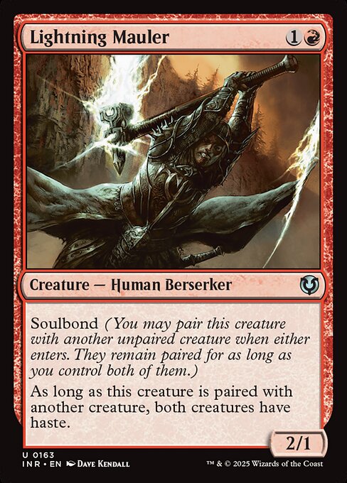 Lightning Mauler - Innistrad Remastered (#163) - Illustrated by Dave Kendall - Magic: The Gathering Card