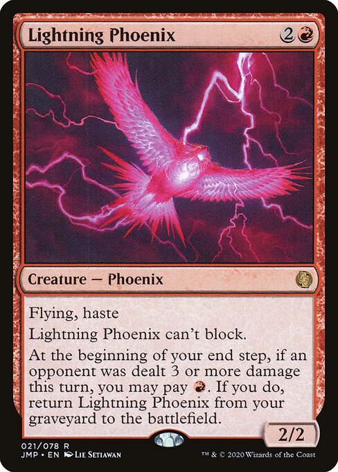 Lightning Phoenix - Jumpstart Magic card