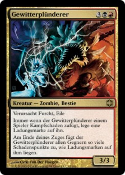 Молниеносный Громила (Lightning Reaver) - Alara Reborn (#42) - Illustrated by Cyril Van Der Haegen - Magic: The Gathering Card