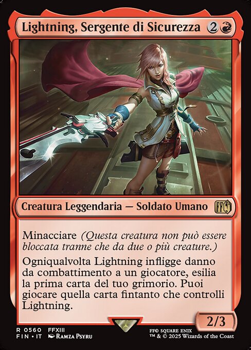 Lightning, Security Sergeant