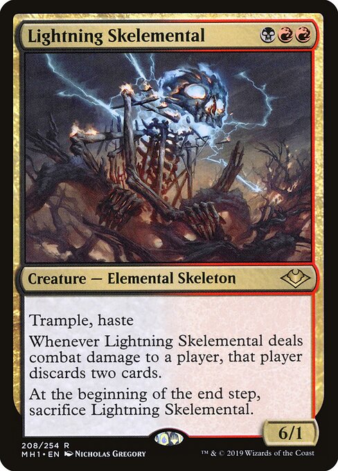 Lightning Skelemental - Modern Horizons Magic card