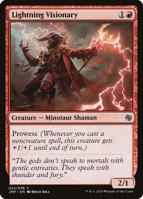 Lightning Visionary - Jumpstart Magic card