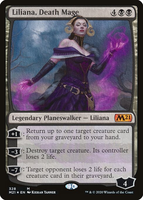 Liliana, Death Mage - Core Set 2021 Magic card