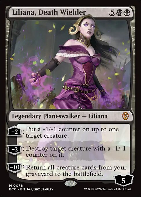 Liliana, Death Wielder - Lorwyn Eclipsed Commander Magic card