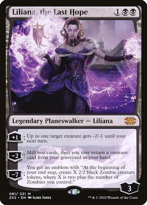 Liliana, the Last Hope - Double Masters 2022 Magic card