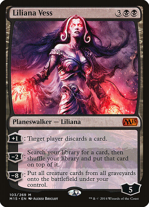 Liliana Vess - Magic 2015 Magic card