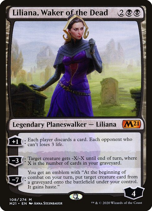 Liliana, Waker of the Dead - Core Set 2021 Magic card