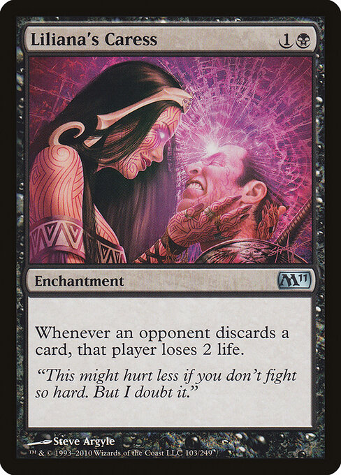 Liliana's Caress - Magic 2011 Magic card