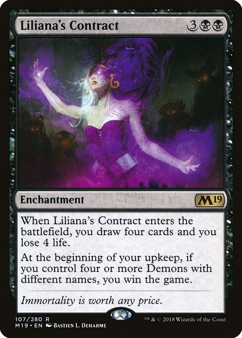 Liliana's Contract - Core Set 2019 Magic card