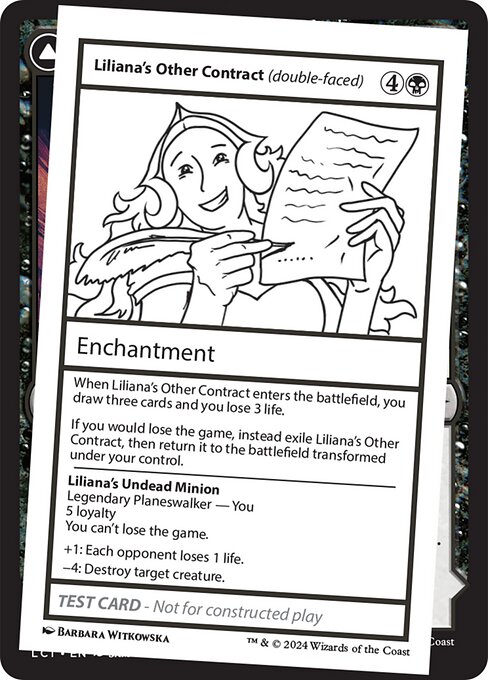 Liliana's Other Contract // Liliana's Undead Minion art by Barbara Witkowska
