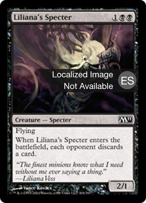 Spettro di Liliana (Liliana's Specter) - Magic 2011 (#104) - Illustrated by Vance Kovacs - Magic: The Gathering Card