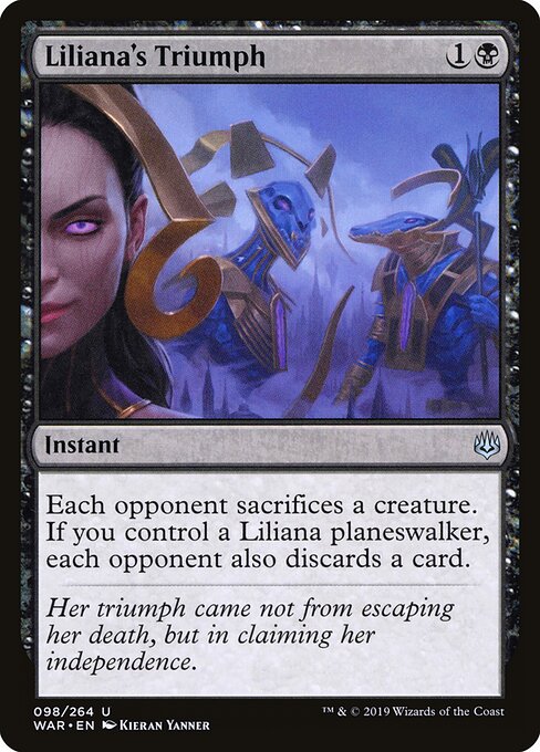 Liliana's Triumph - War of the Spark Magic card