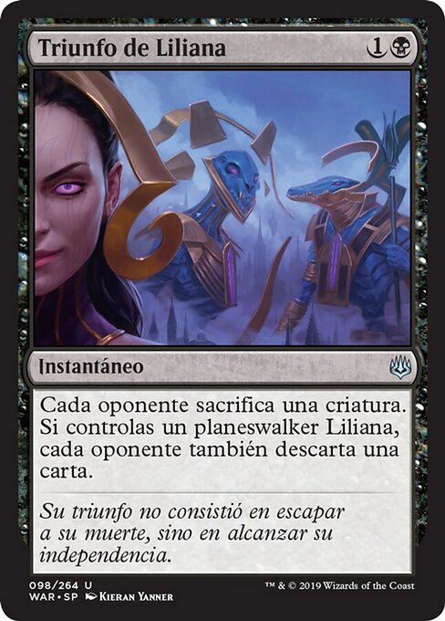 Trionfo di Liliana (Liliana's Triumph) - Time Spiral Remastered (#327) - Illustrated by Kieran Yanner - Magic: The Gathering Card