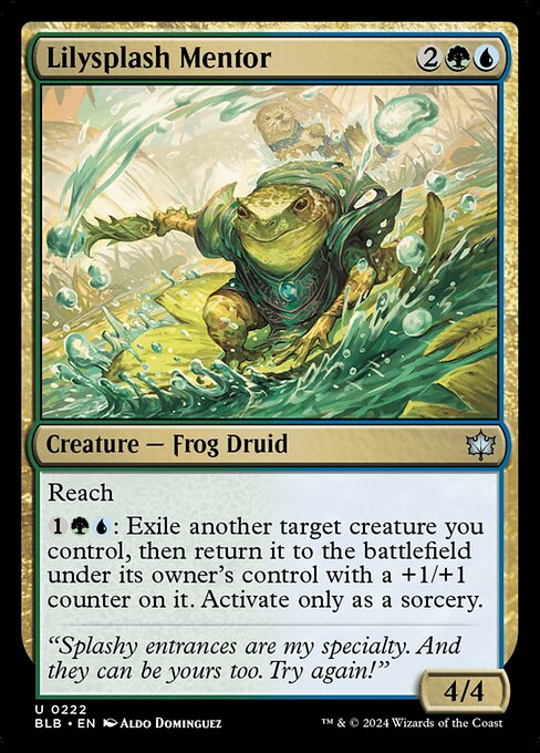 Lilysplash Mentor - Bloomburrow Magic card