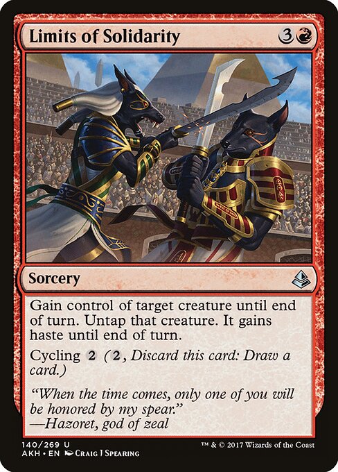 Limits of Solidarity - Amonkhet (#140) - Illustrated by Craig J Spearing - Magic: The Gathering Card