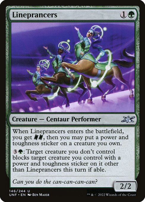 Lineprancers - Unfinity (#146) - Illustrated by Ben Maier - Magic: The Gathering Card