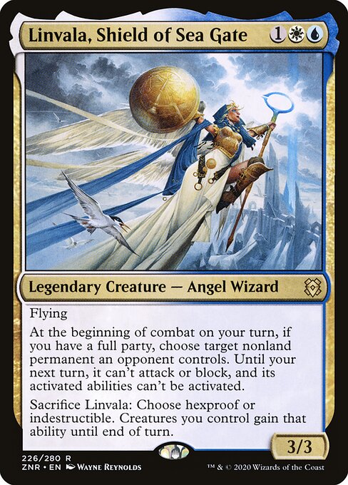 Linvala, Shield of Sea Gate - Zendikar Rising Magic card