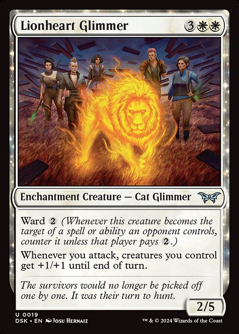 Lionheart Glimmer - Duskmourn: House of Horror Magic card