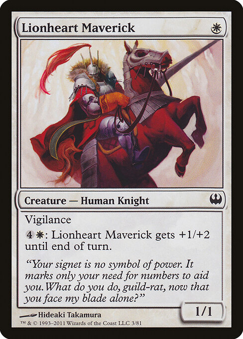 Lionheart Maverick - Duel Decks: Knights vs. Dragons Magic card