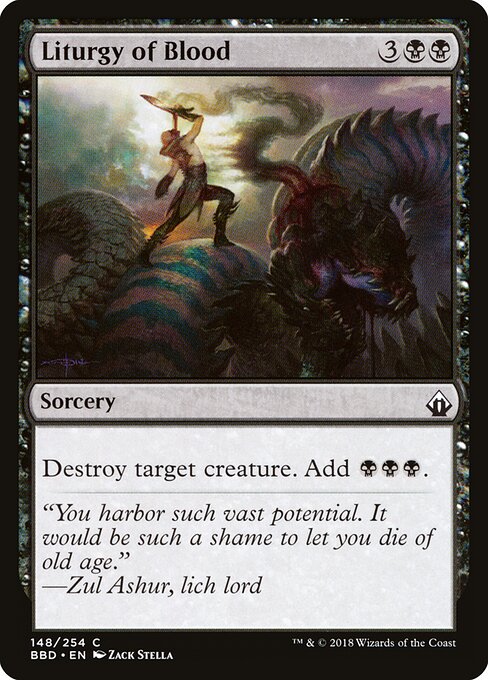 Liturgy of Blood - Battlebond (#148) - Illustrated by Zack Stella - Magic: The Gathering Card