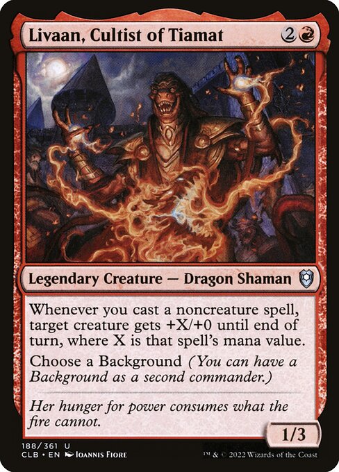 Livaan, Cultist of Tiamat - Commander Legends: Battle for Baldur's Gate Magic card