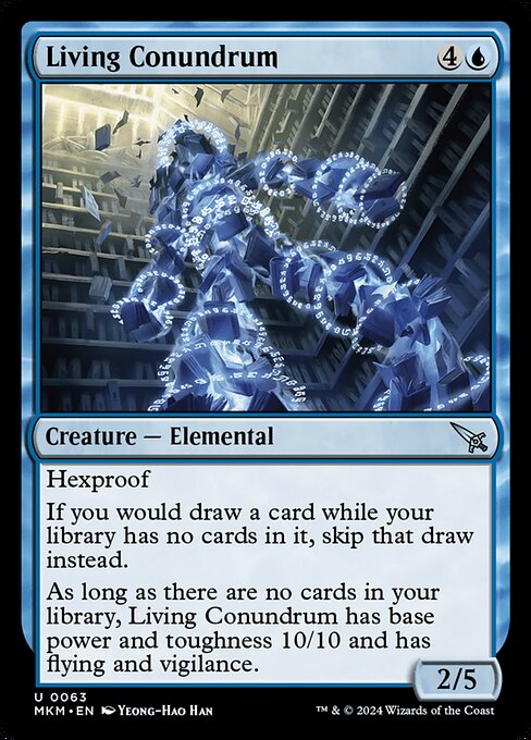 Living Conundrum - Murders at Karlov Manor Magic card