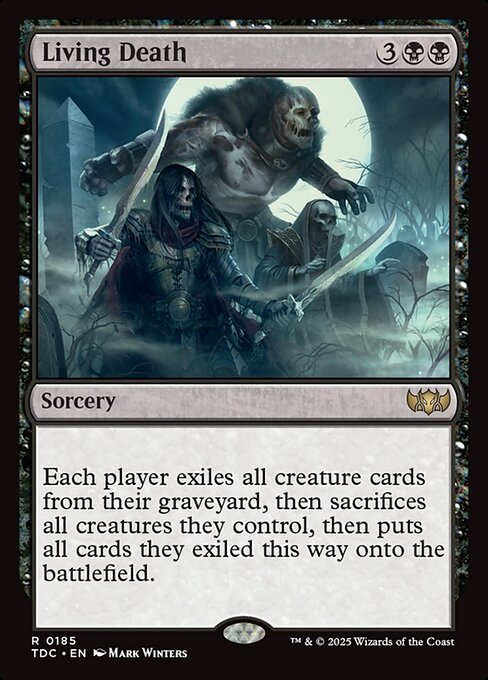 Living Death - Tarkir: Dragonstorm Commander (#185) - Illustrated by Mark Winters - Magic: The Gathering Card