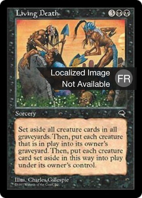 Mort vivante (Living Death) - Tempest (#142) - Illustrated by Charles Gillespie - Magic: The Gathering Card
