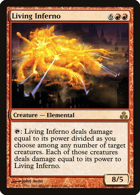Living Inferno - Guildpact Magic card