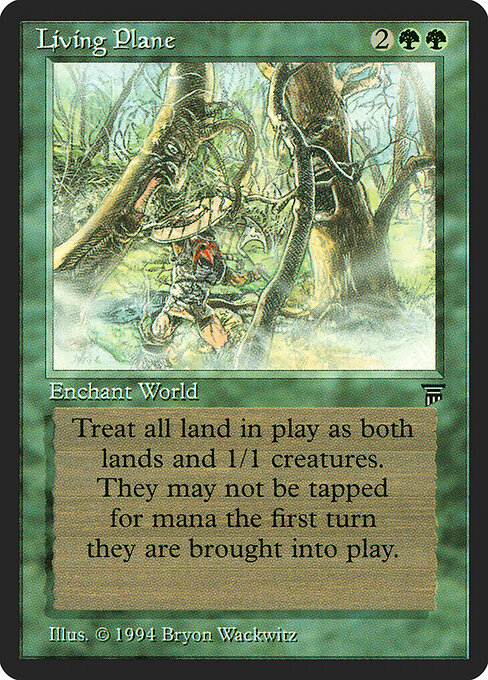 Living Plane - Legends (#193) - Illustrated by Bryon Wackwitz - Magic: The Gathering Card