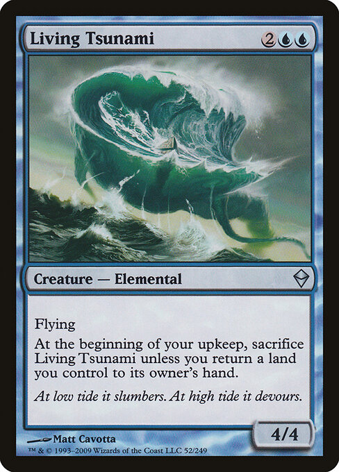 Living Tsunami - Zendikar Magic card