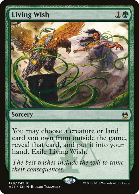Living Wish - Masters 25 Magic card