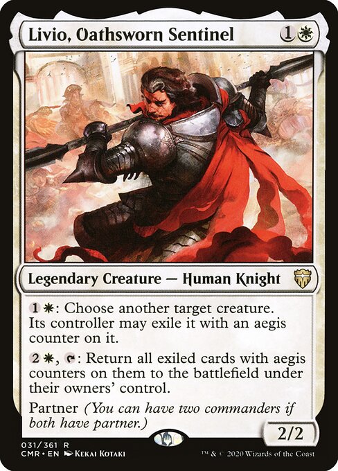 Livio, Oathsworn Sentinel - Commander Legends Magic card