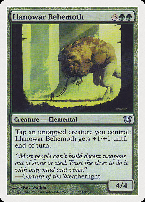 Llanowar Behemoth - Ninth Edition Magic card