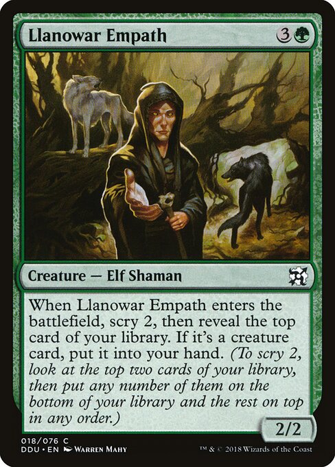Llanowar Empath - Duel Decks: Elves vs. Inventors Magic card