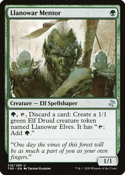 Llanowar Mentor - Time Spiral Remastered Magic card
