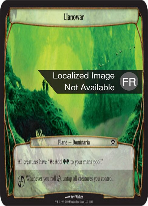 Llanowar - Planechase Planes (#22) - Illustrated by Kev Walker - Magic: The Gathering Card