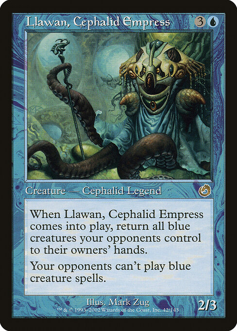 Llawan, Cephalid Empress - Torment Magic card