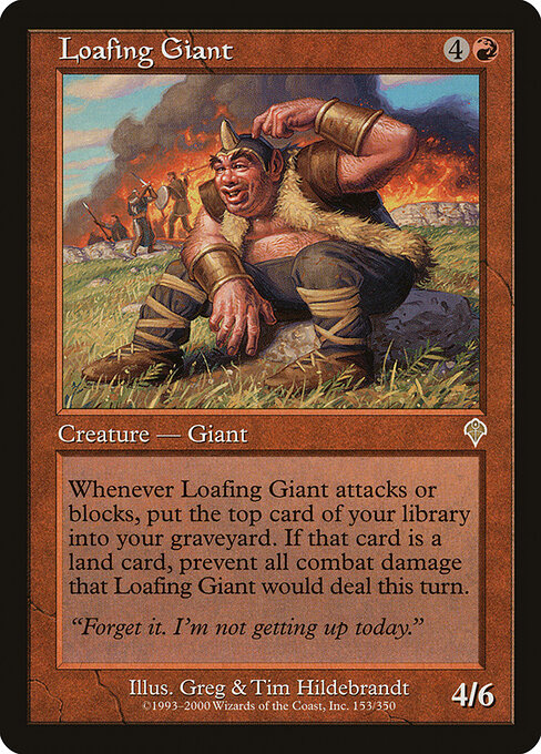 Loafing Giant - Invasion Magic card