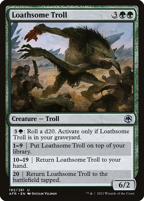 Loathsome Troll - Adventures in the Forgotten Realms Magic card