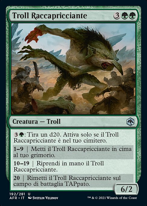 Troll Raccapricciante (Loathsome Troll) - Adventures in the Forgotten Realms (#192) - Illustrated by Svetlin Velinov - Magic: The Gathering Card