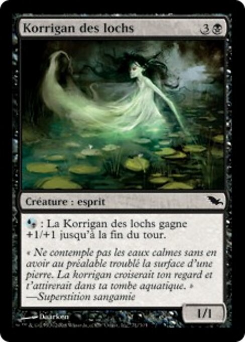 Korrigan des lochs (Loch Korrigan) - Shadowmoor (#71) - Illustrated by Daarken - Magic: The Gathering Card