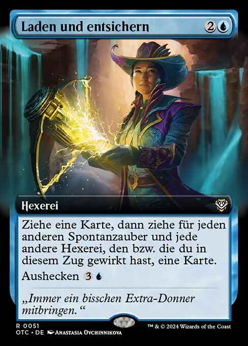 Laden und entsichern (Lock and Load) - Outlaws of Thunder Junction Commander (#51) - Illustrated by Anastasia Ovchinnikova - Magic: The Gathering Card