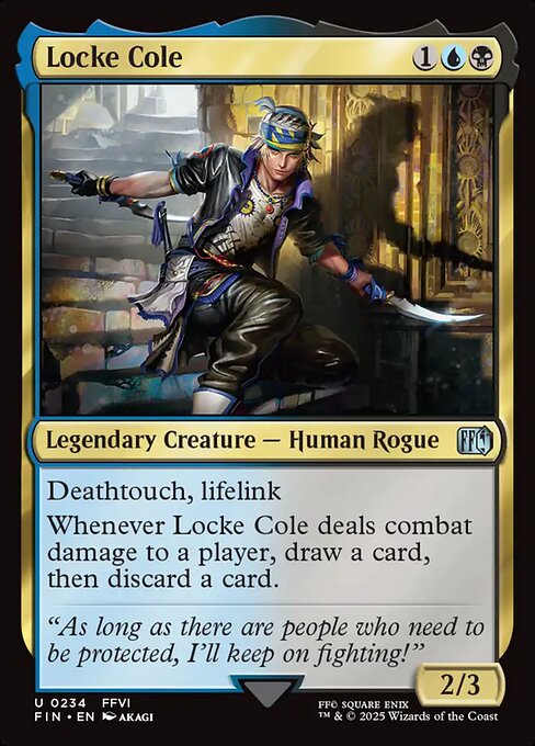 Locke Cole - Final Fantasy Magic card