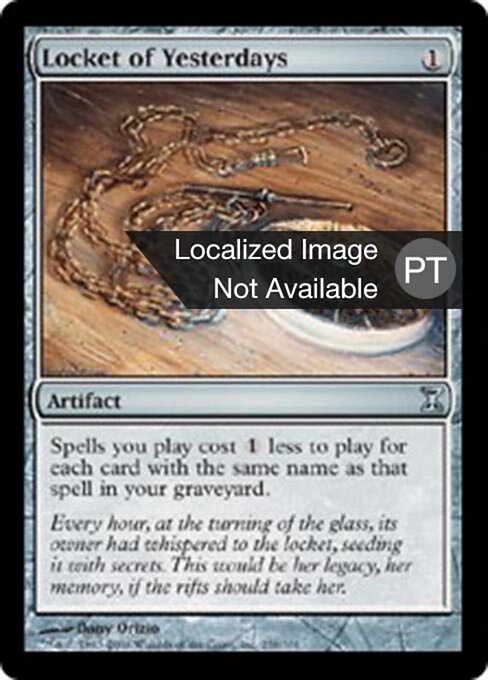昨日の首飾り (Locket of Yesterdays) - Time Spiral (#258) - Illustrated by Dany Orizio - Magic: The Gathering Card