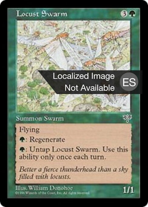 Heuschreckenschwarm (Locust Swarm) - Mirage (#226) - Illustrated by William Donohoe - Magic: The Gathering Card