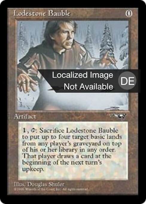Richtungsweiser (Lodestone Bauble) - Alliances (#122) - Illustrated by Douglas Shuler - Magic: The Gathering Card