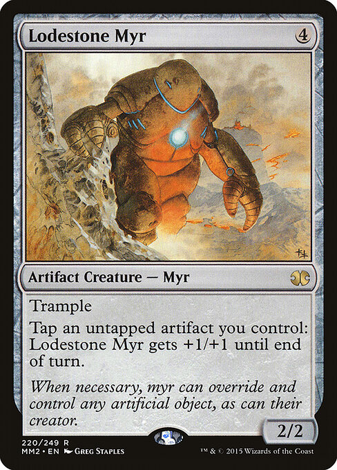 Lodestone Myr - Modern Masters 2015 (#220) - Illustrated by Greg Staples - Magic: The Gathering Card