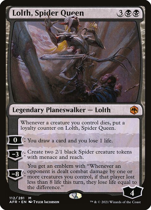 Lolth, Spider Queen - Adventures in the Forgotten Realms Magic card