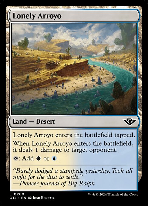 Lonely Arroyo - Outlaws of Thunder Junction Magic card